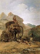 Francisco Goya Assault on a Coach oil on canvas